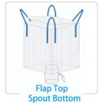 baffle flap top spout bottom